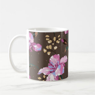 cute flower design textile illustrationart, backgr coffee mug