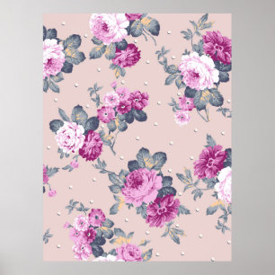 cute flower design textile illustrationart, patter poster