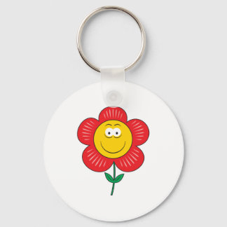 Cute Flower Face Keychain