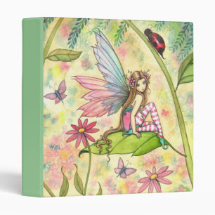 Cute Flower Fairy and Ladybug Binder