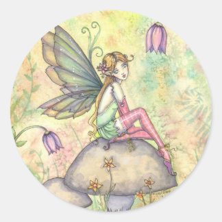 Cute Flower Fairy in Garden Stickers
