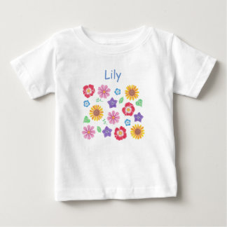Cute Flower Garden Soft Colours Baby T-Shirt
