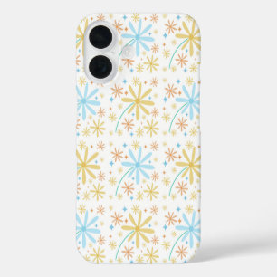 Cute flower pattern design iPhone 16 case