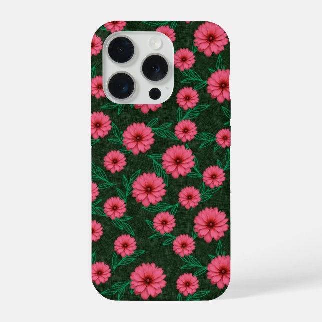 Cute flower pattern iPhone case (Back)