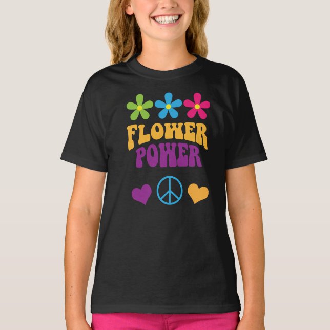 Cute Flower Power 60s T-Shirt (Front)