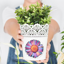   Cute Flower Purple Pink Blue Boho Daisy Bisexual