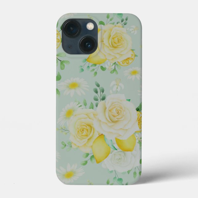 Cute Flowers And Lemons Case-Mate iPhone Case (Back)