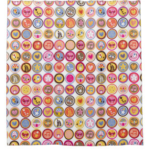 cute flowers, birds, hearts pattern