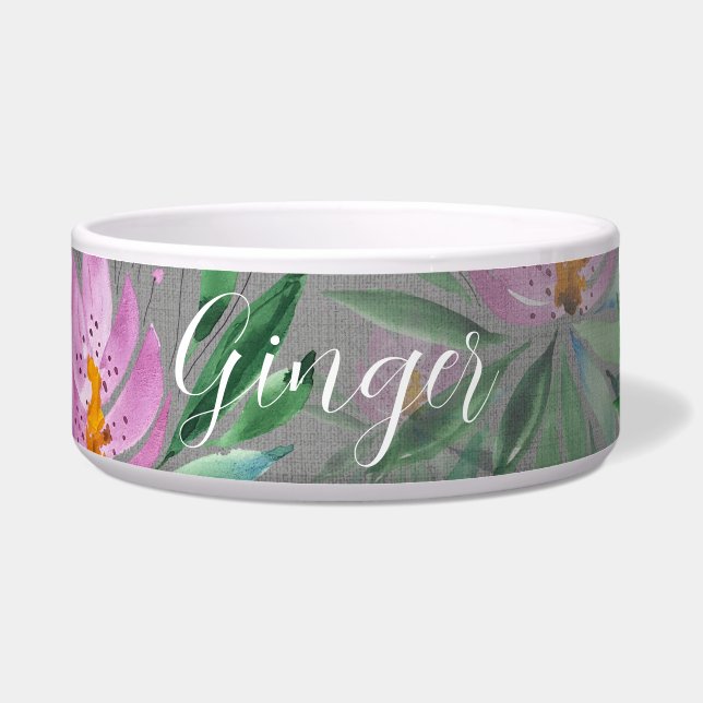 Cute Flowers Bloom Watercolor Monogrammed (Front)