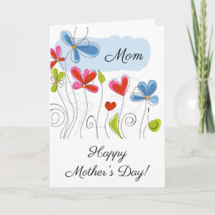 Cute Flowers For Mom On Mother's Day Card