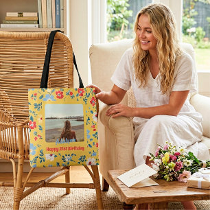Cute Flowers Photo Gifts for 21 Year Old Female Tote Bag