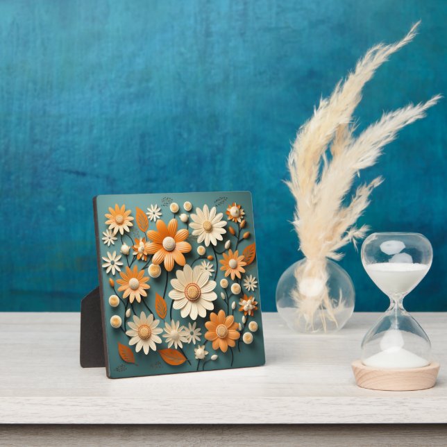Cute flowers plaque (Insitu)