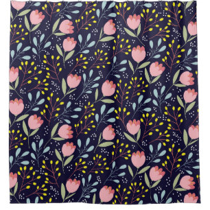 Cute flowers seamless pattern