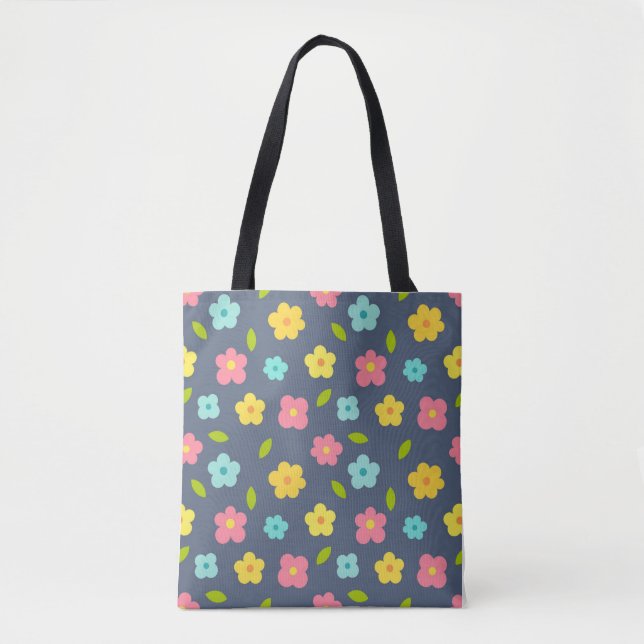 Cute flowers Tote Bag  (Front)