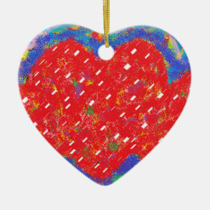 Cute fluffy art design to Mary my love Ceramic Ornament