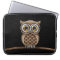 Cute Fluffy Brown Owl with Reading Glasses & Stars