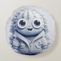 Cute Fluffy Cartoon Coussin - Adorable Sourire Plu