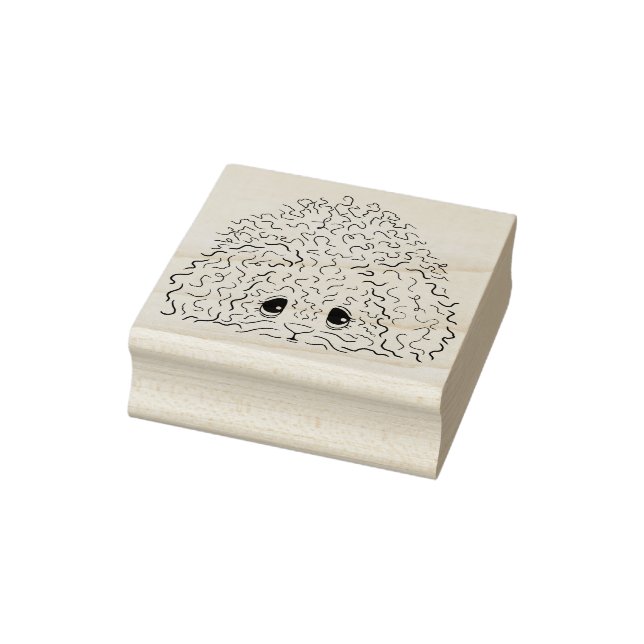 Cute Fluffy Dust Bunny Rubber Stamp (Stamp)