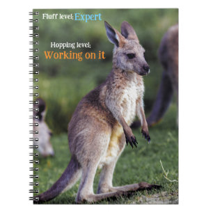 Cute fluffy joey Kangaroo Notebook