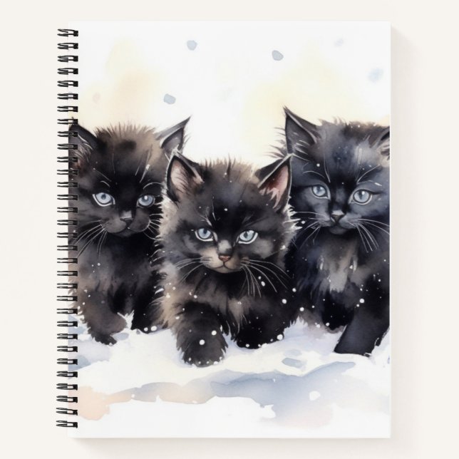 Cute Fluffy Kittens  Notebook (Front)
