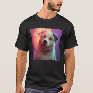 Cute Fluffy Labrador Retriever Beagle Dog Sunset P T-Shirt