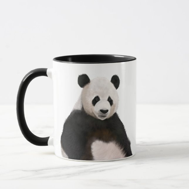 Cute Fluffy Panda Bear Mug (Left)