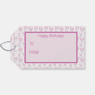 Cute Fluffy Pink Kittens  Gift Tags