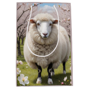 Cute Fluffy Sheep Medium Gift Bag
