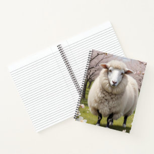 Cute Fluffy Sheep Notebook