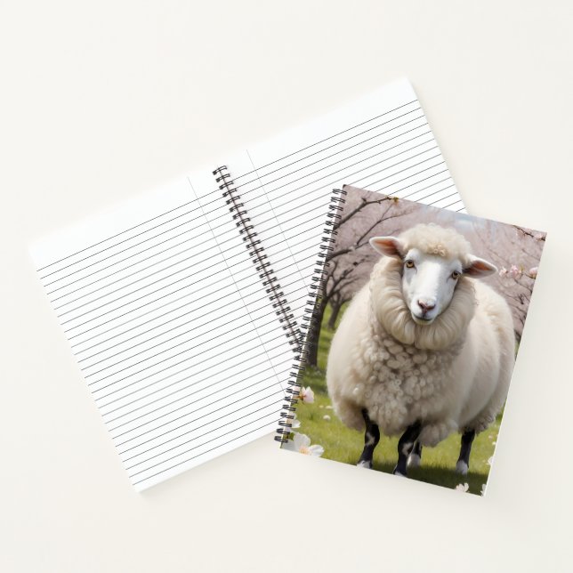 Cute Fluffy Sheep Notebook (Inside)