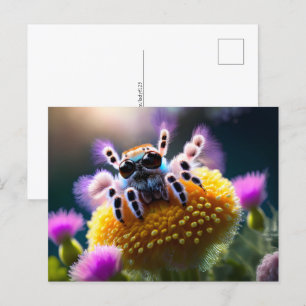 Cute fluffy spider, Postcrossing Postcard
