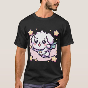 Cute Fluffy Super Hero Puppy Superhero Dog T-Shirt