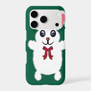 Cute Fluffy White Bunny Rabbit with Red Bow - Chri