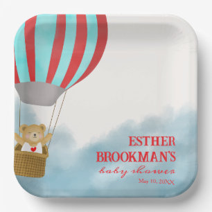 Cute Flying Baby is on the Way  Paper Plate