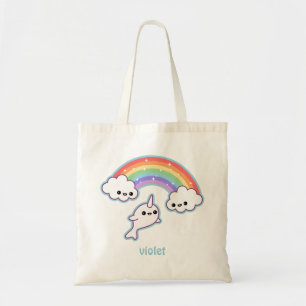 Cute Flying Narwhal Tote Bag