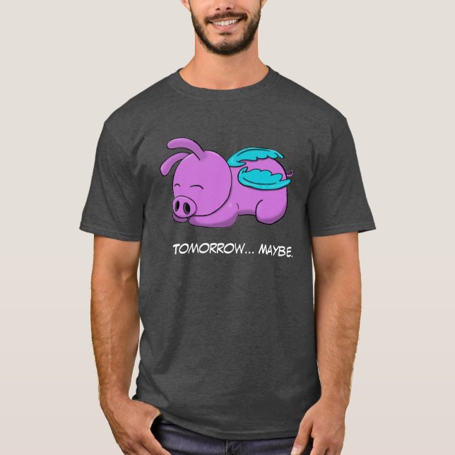 cute flying pig  T-Shirt (Front)