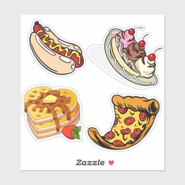 Cute Food Sticker (Sheet)