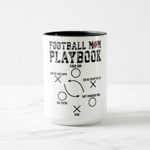 Cute Football Mom Playbook Mug