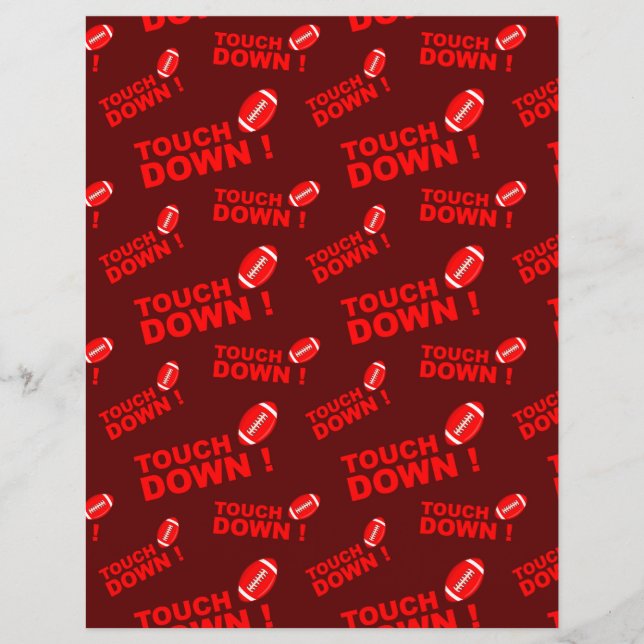 Cute Football Paper Sheet (Front)