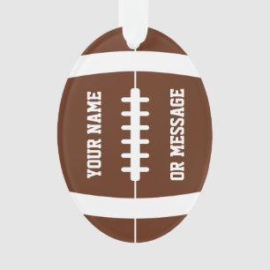 Cute Football Personalized Ornament