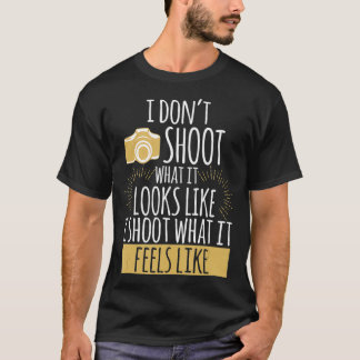 Cute for a Photographer Photography Camera  T-Shirt