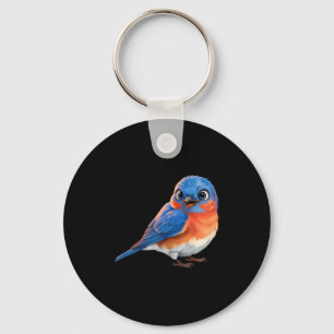 Cute For Eastern Bluebird Bird Lovers Keychain