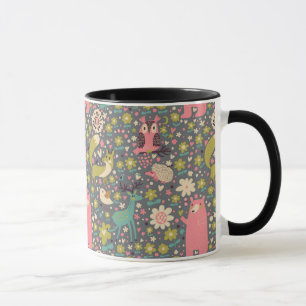 Cute Forest Animals Pattern Mug