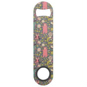 Cute Forest Animals Pattern Speed Bottle Opener