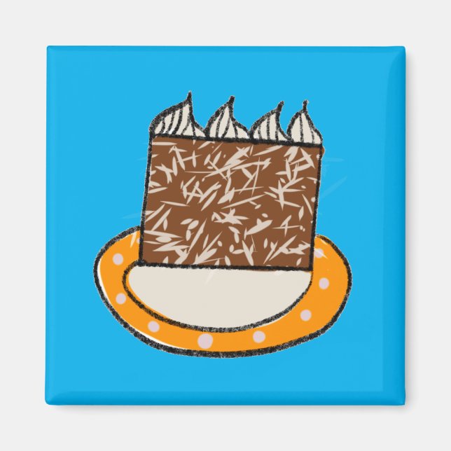 Cute Forest Cake Magnet (Front)