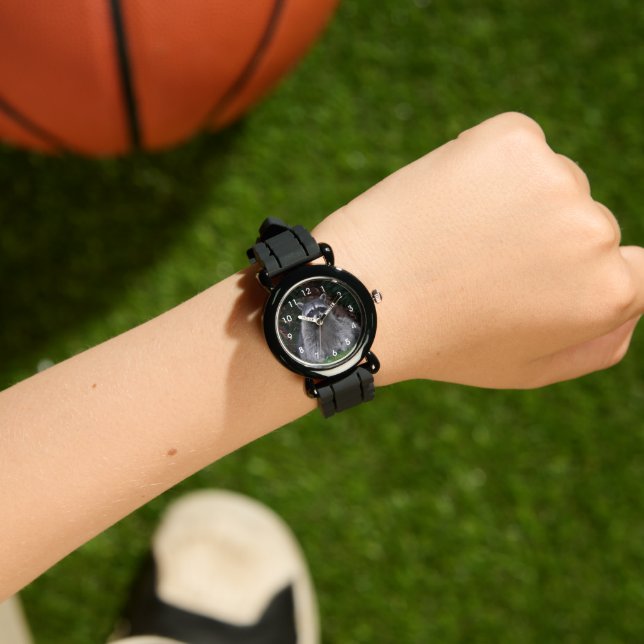Cute Forest Raccoon Wildlife Photo Watch (Wrist)