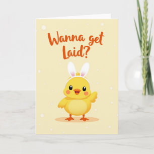 Cute Fowl Question Card