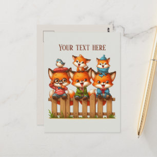 Cute Fox animal lovers Postcard