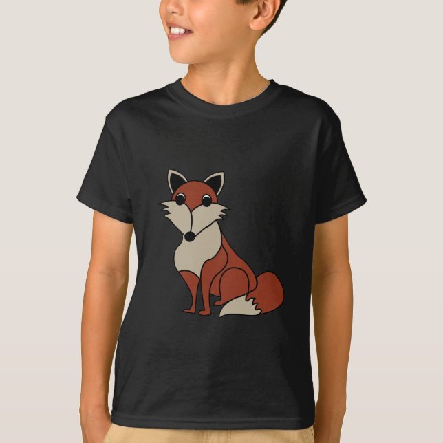 Cute Fox Animal  T-Shirt (Front)