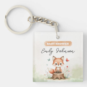 Cute fox baby shower  keychain